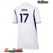 Camisa de Futebol Tottenham Hotspur Savio #17 Equipamento Principal Mulheres 2026-27 Manga Curta